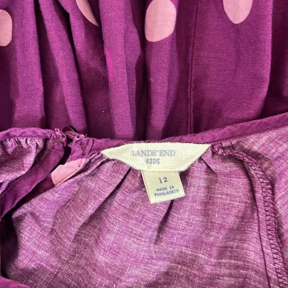Lands end polkadot dress youth size 12 - Picture 7 of 7